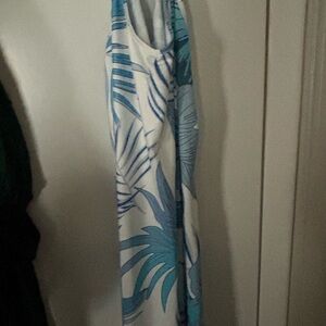 SHEIN Blue and White Maxi Dress